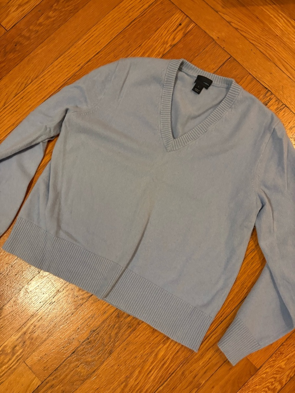 J. Crew Powder Blue V-Neck Sweater